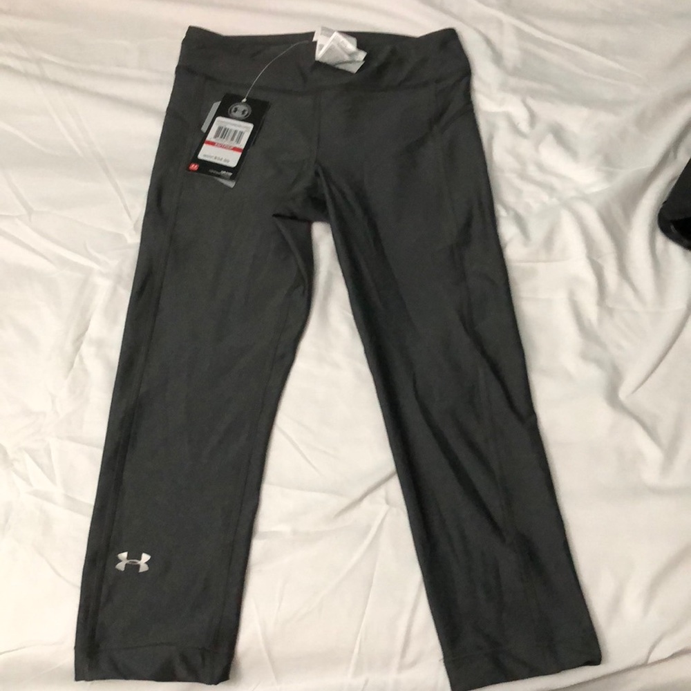 Under Armour Heather HeatGear yoga pants Sz XS - Picture 1 of 6
